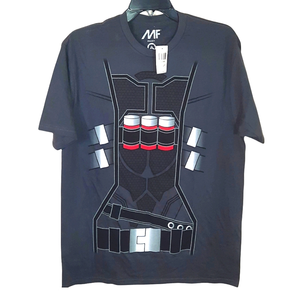 NWT Overwatch Reaper Costume Shirt DARK GREY